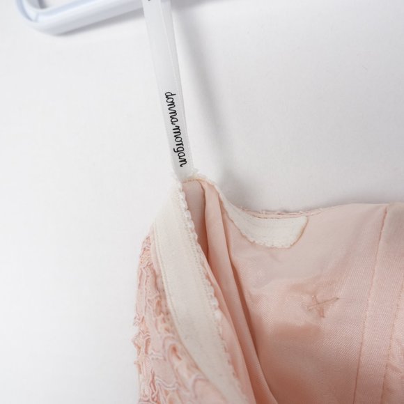 Donna Morgan Collection x BHLDN Reese Strapless Notch Neck floral Lace Gown sz 0 - Picture 13 of 16